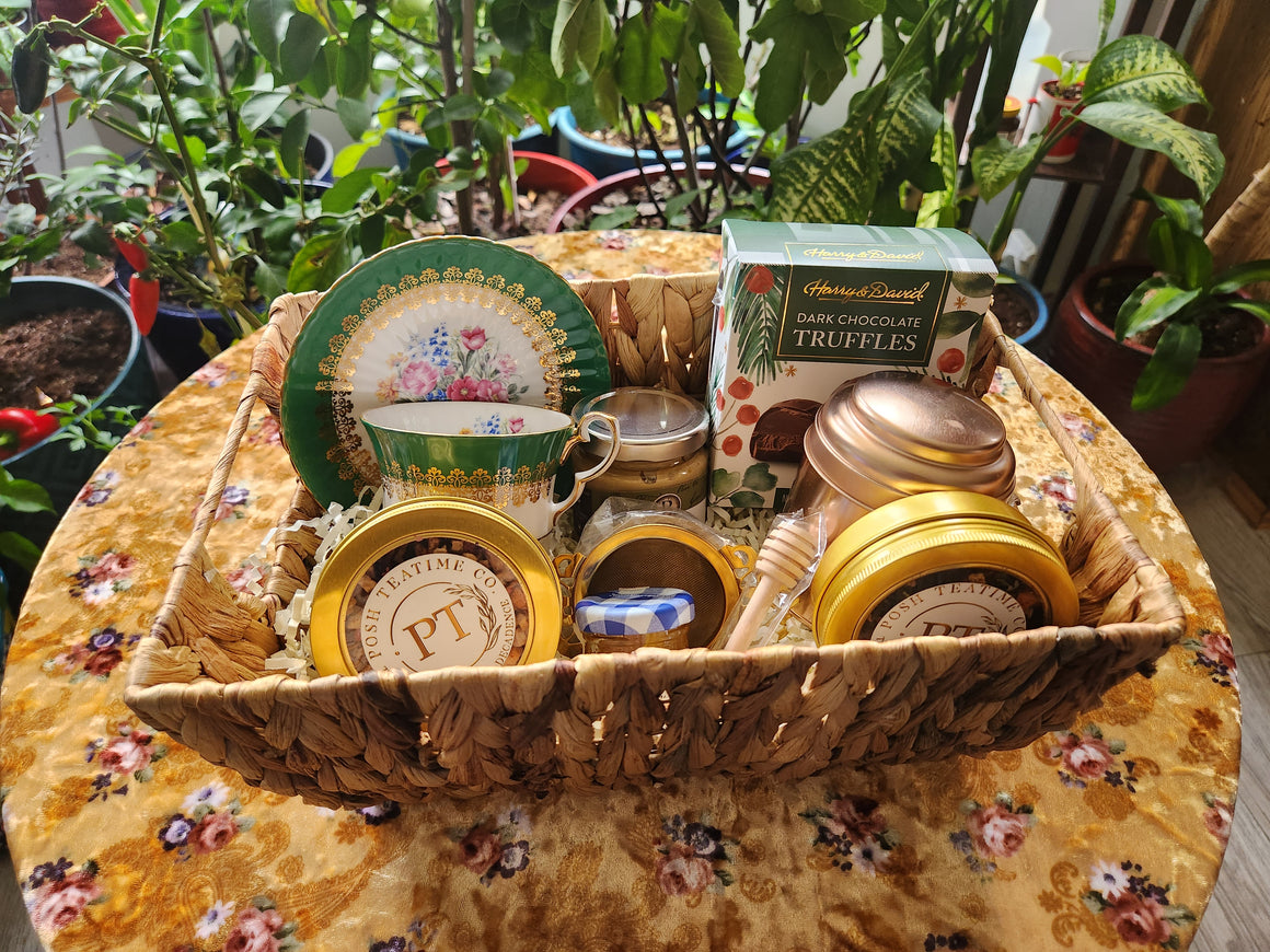 Vintage Teatime Gift Basket